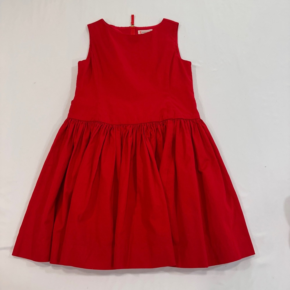 Crewcuts J.Crew Sleeveless‎ Cotton Party Dress Girls Size 6 Red | Preppy Classic